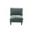 Contemporary 5Pcs Modular Sectional Set One Arm Chairs Armless Chair Ottoman L-Shaped Sectional Mineral Morgan Fabric-986343599