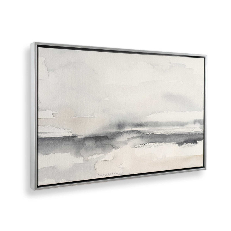 Timeless Tides II, reproduction sur toile dans un cadre, H 8,75 po x l 12,75 po, Chrome poli