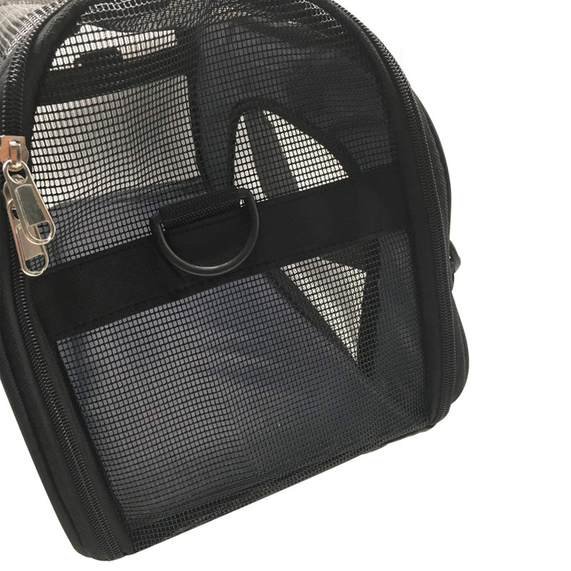 Sac de transport pour animaux de compagnie, Moyen (H 13 po x l 9,6 po x P 18,5 po), Noir