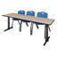 Table de formation Neyland Cain T-Base et 3 chaises empilables-32520357-32520361