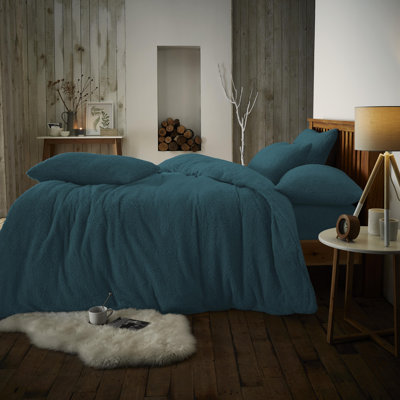 Polyester Solid Colour Bedding with Pillowcases Included