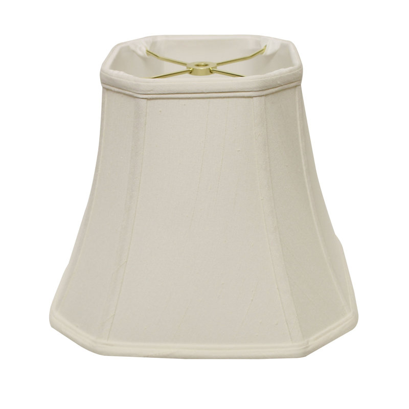 White Monay Shantung Silk Square Lamp Shade