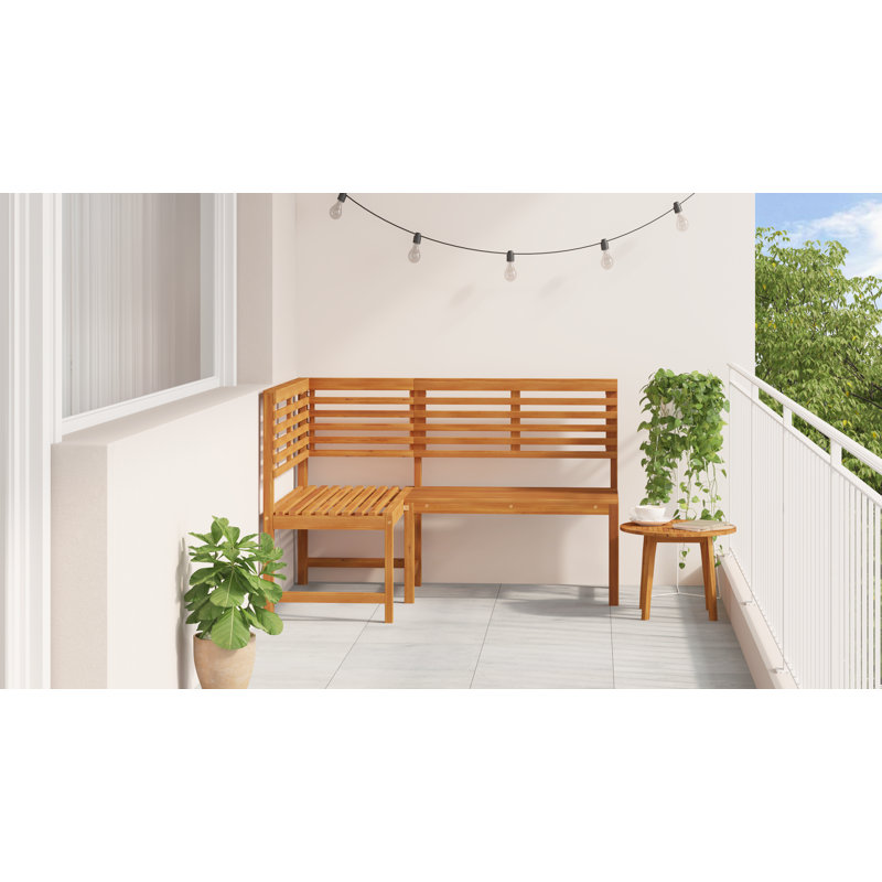 Bulera Solid Wood Acacia Outdoor Bench