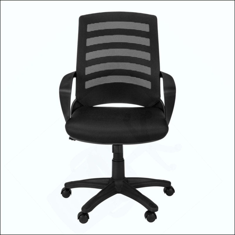 Chaise de bureau, hauteur réglable, pivotante, ergonomique, accoudoirs, bureau d'ordinateur, travail, filet, métal, contemporain, moderne