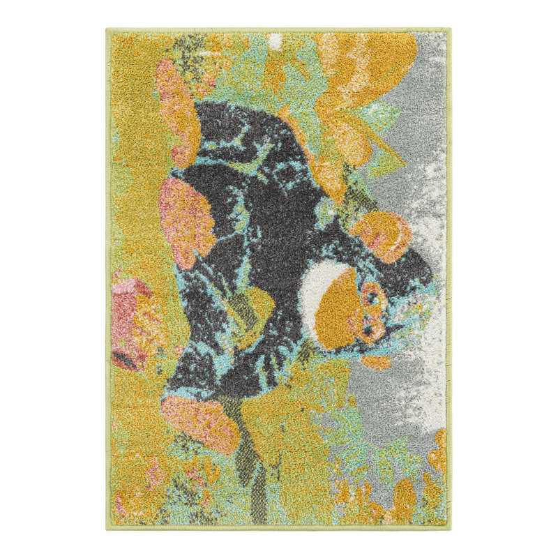 Unique Loom Gorilla Whimsy Kids Rug, Rectangle 2'2" x 3'1"