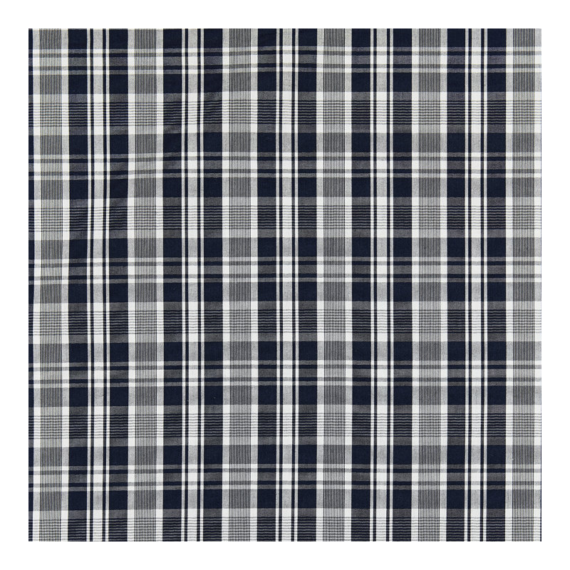 Chatham Preston Cotton Plaid Fabric, Navy
