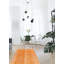 Tapis orange en laine noué à la main de conception unique 2000 pi 3 pi 8 po x 6 pi 11 po Oene