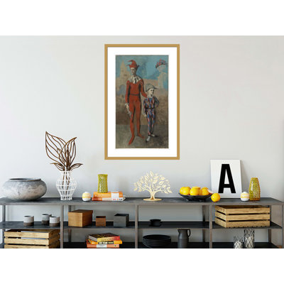 Acrobate et jeune arlequin par Pablo Picasso, impression giclée sur cadre