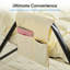 Chaise berçante inclinable réglable avec poche latérale beige-130675531