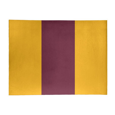 Tapis doré/vin rayé