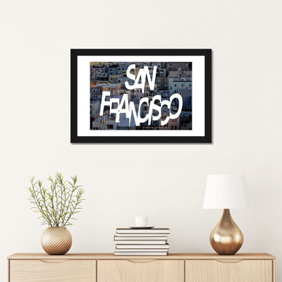 « san francisco (37,7 ° n, 122,4 ° l) », impression sur toile tendue