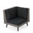 Durable Brown Patio Sofas, Weatherproof Pe Rattan Corner Set