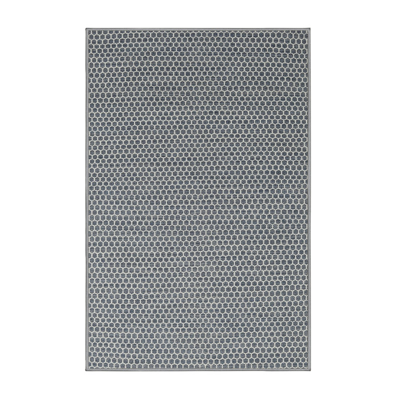 Tapis gris/argenté contemporaine Swampscott, Rectangle 7 pi x 10 pi