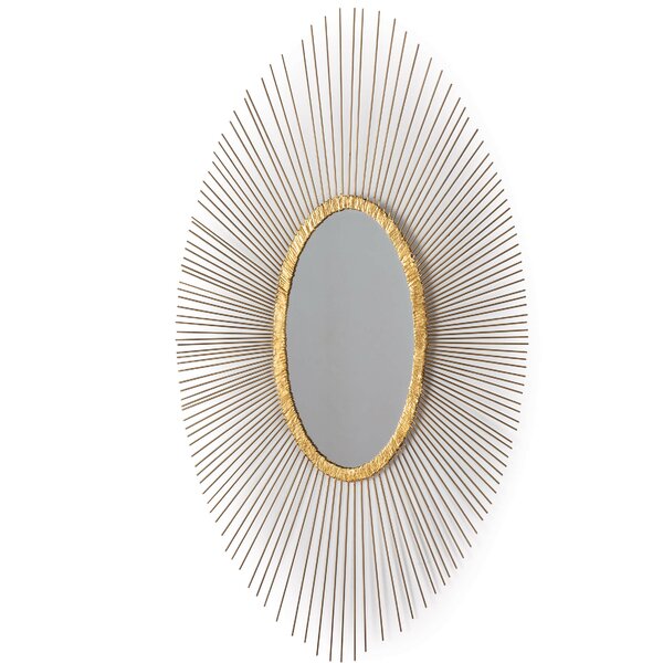 Oval With Gold Fran Mirror Perigold