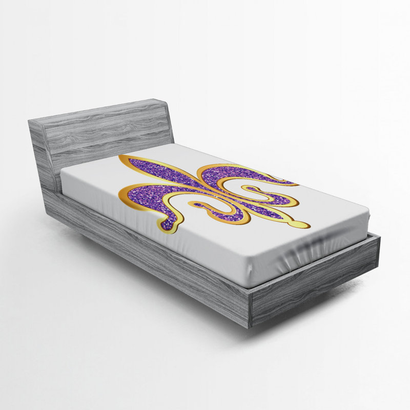 Drap-housse fleur de lis, Drap-housse de taille simple