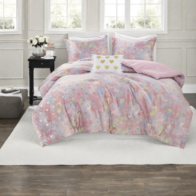 Ensembles de literie en peluche ultra doux, style cœur métallique en polyester pour la maison