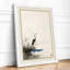 Solitary Heron Japandi - Framed Print-1456722405-1456722427