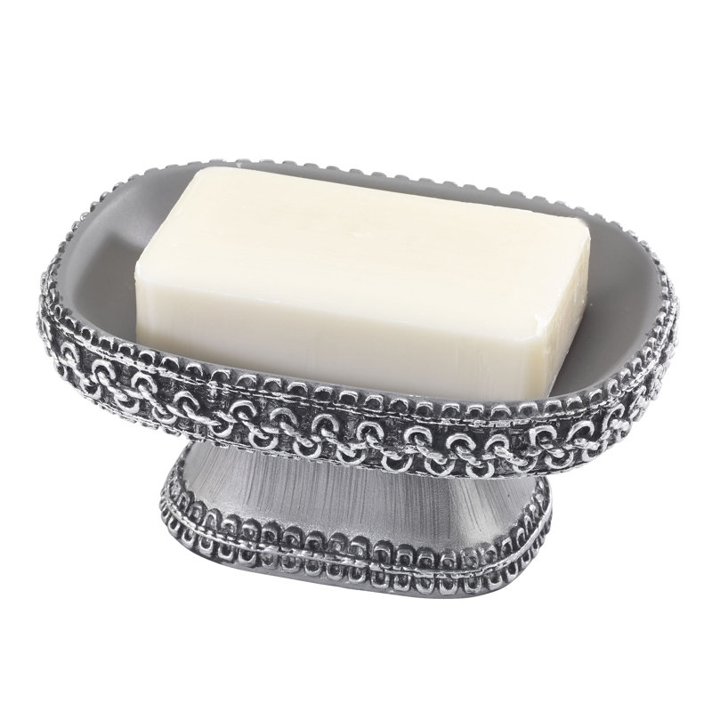 Braided Medallion Gte Soap Dish, Granite