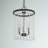 3 - Light Steel Dimmable Chandelier-605957264
