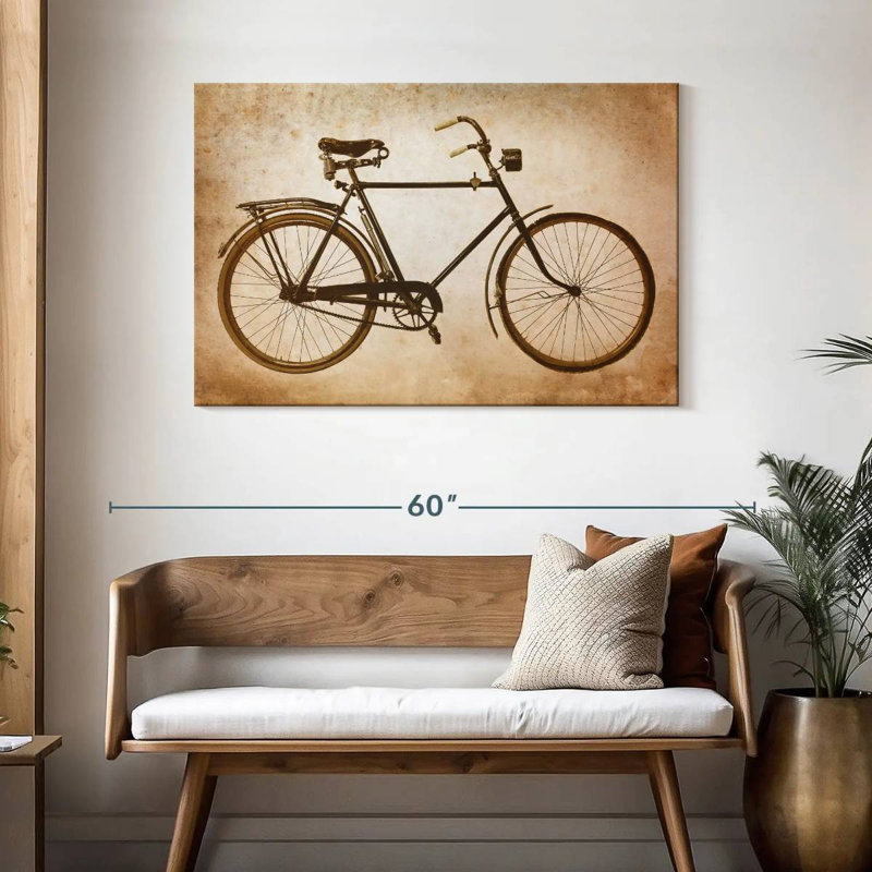 Vélo Meia sépia, H 30 po x l 45 po