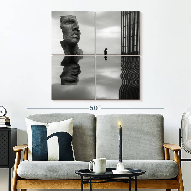 Leisha Face Reflection, 32" H x 32" W