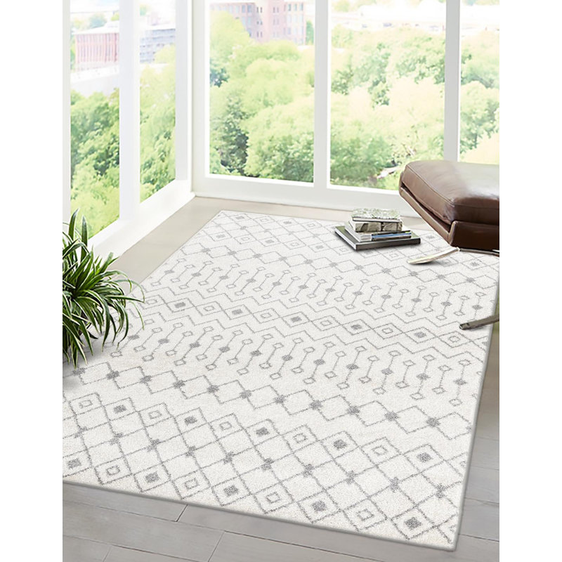 Abstract Indoor Rug, Rectangle 7'10" x 10'