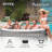 Intex 120 Volt Plastic Round Inflatable Hot Tub in Gray