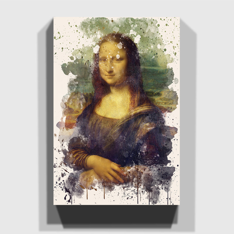 Leonardo Da Vinci - Wrapped Canvas Painting, 76cm H x 50cm W