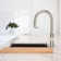Pull Down Single Handle Kitchen Faucet With Deck Plate, Handles and Supply Lines