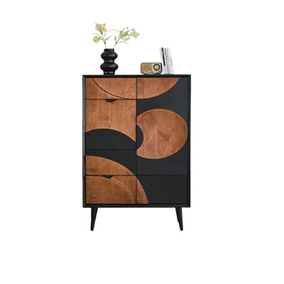 Armoire de rangement créative de style luxueux et rétro