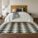 Premium Machine Washable Cerrito AMF578 Black Rug