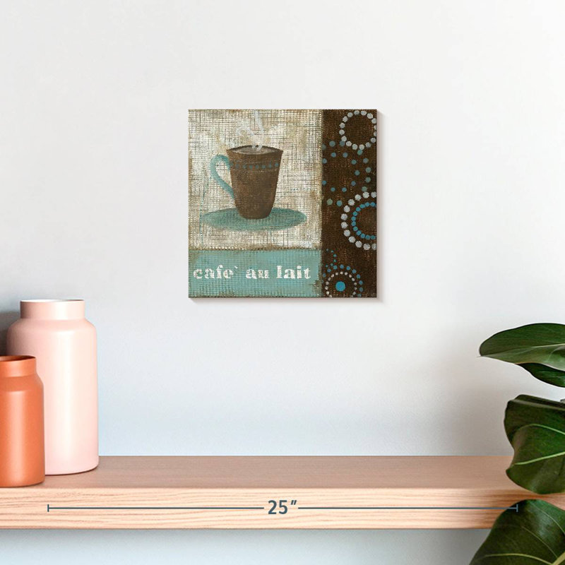 Café rustique au lait, H 10 po x l 10 po