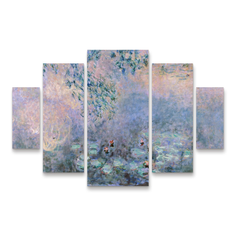 Claude Monet, «Water Lilies, 1914-22», ensemble de panneaux d'art à losanges