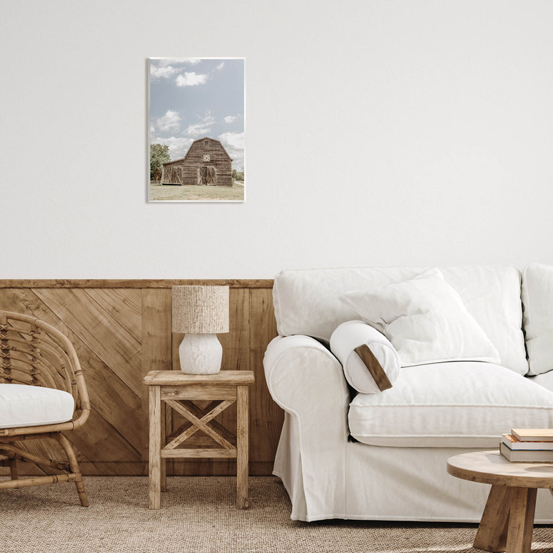«Peaceful Country Barn Farmland», estampe numérique par Jennifer Rigsby, H 19 po x l 13 po x P 0,5 po, Bois