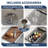33 x 22 x 9 Inch Drop-In Kitchen Sink, Single Bowl Topmount w/ Pull-Out Faucet, Cutting Board, Dish/Drying Rack-124391557