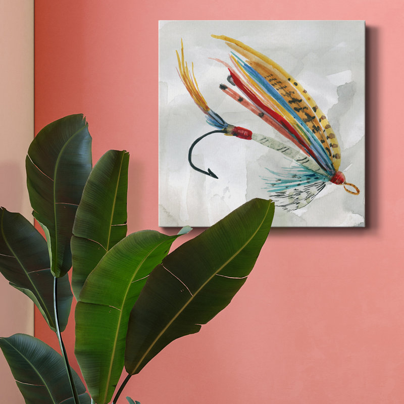 " Fly Hook I ", 16" H x 16" W x 1" D
