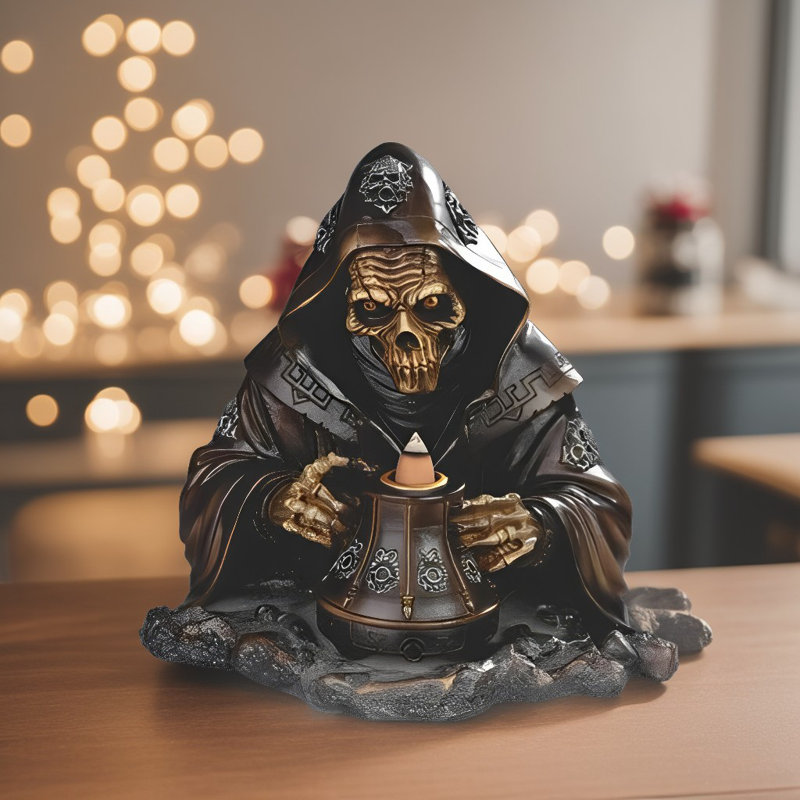 8"W Grim Reaper Backflow Figurine