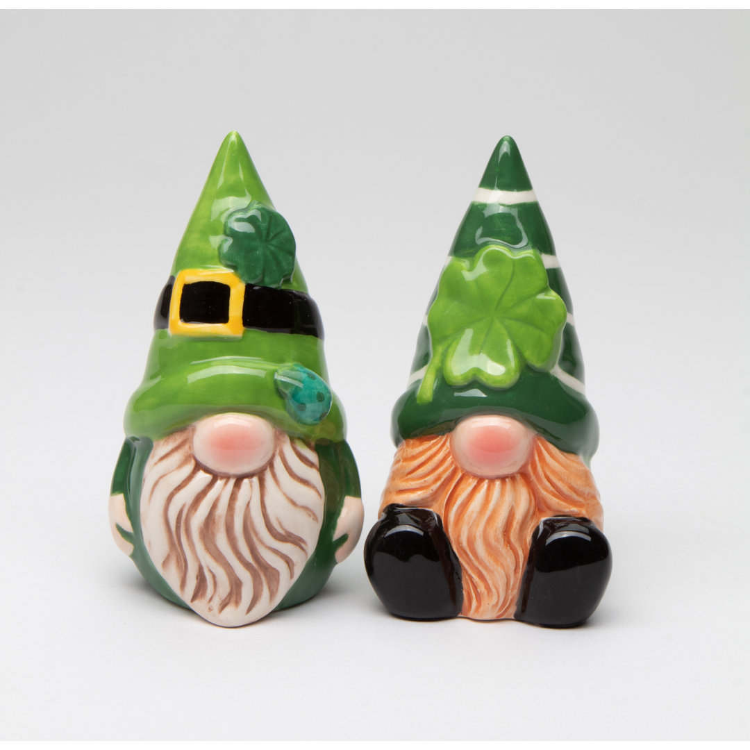St. Patrick Gnome Salt And Pepper Shaker Set Cosmos Gifts