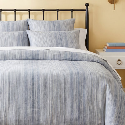 Sterling Stripe Linen Duvet Cover Set