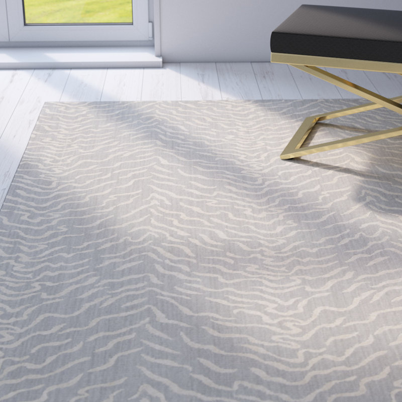Tapis gris Quartz, Rectangle 3 pi 6 po x 5 pi 6 po