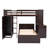 Loft Bed with a Standalone Bed Shelves, Desk, and Wardrobe-436295087-436295072