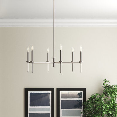 Nouveau lustre traditionnel à six lumières Towles