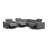 Leion 138" W Reversible Power Reclining Sectional with Storage Console -1844703649
