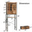 Rangement autoportant moderne pour la salle de bain - Organisateur de salle de bain en bois / bambou, armoire avec portes-88887331