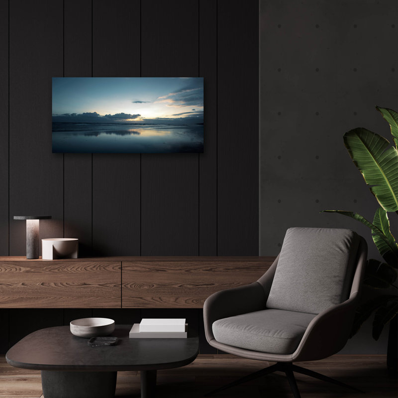 Art mural en verre «Ocean 23» par Dovecove, H 12 po x l 24 po
