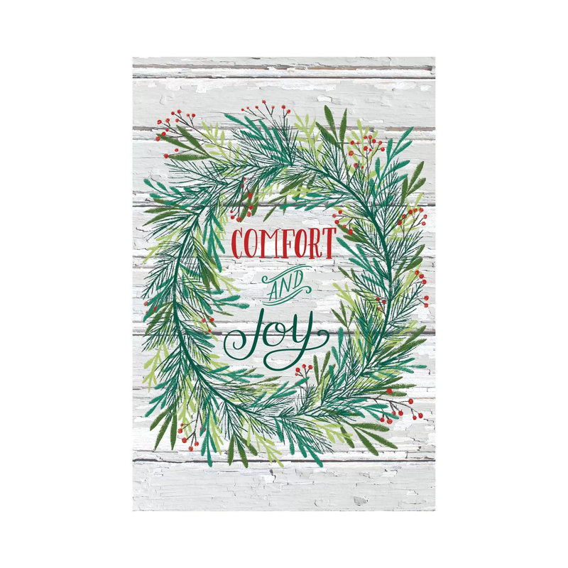 Christmas Greenery V by Amanda Mcgee - Wrapped Canvas Print, 101.6cm H x 66.04cm W x 1.91cm D