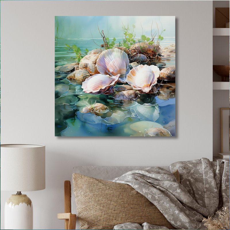 «Animal Clam Marine Harmony» sur toile, Toile tendue, 16" H x 16" W
