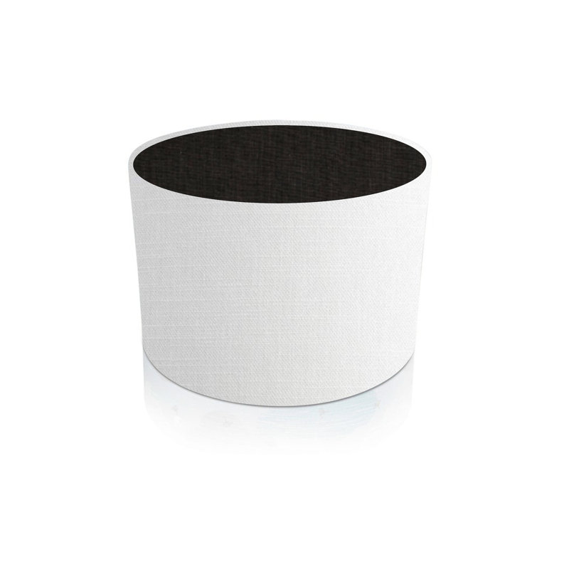 Cotton Drum Pendant Shade ( Screw On ), 8.75cm H x 14cm W x 14cm D, Black