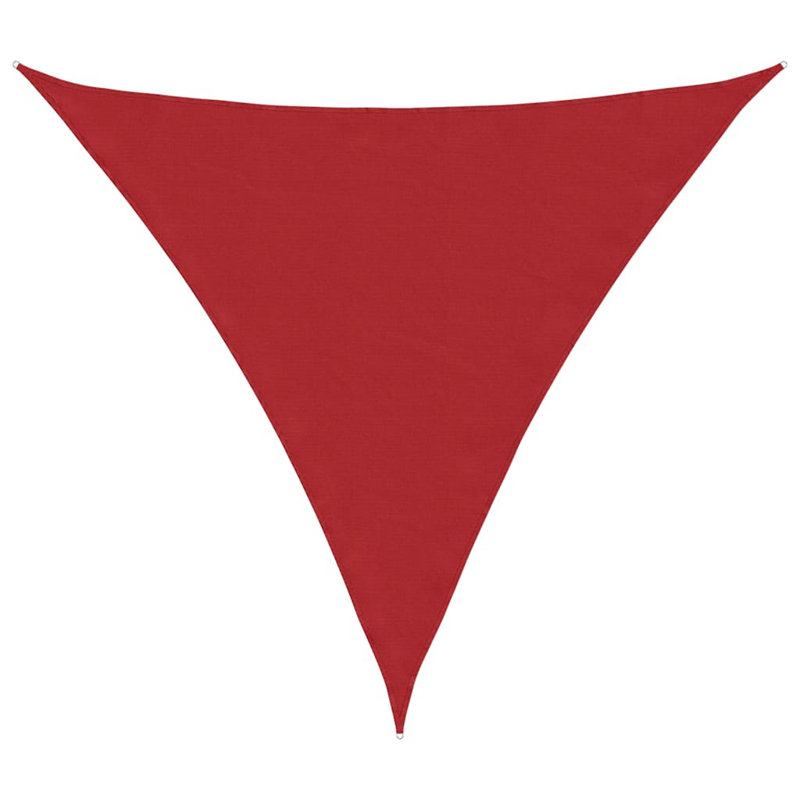 Sun Shade Sail 2X2x2 M 100% Polyester Oxford, Red