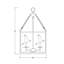 Luminaire suspendu cylindrique à 4 lumières